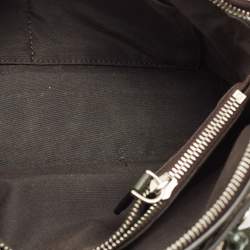 Fendi Dark Green/Beige Leather and Snakeskin Trim Medium By The Way Bag