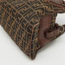 Fendi Tobacco/Brown Zucca Canvas Small Chef De Jour Bag