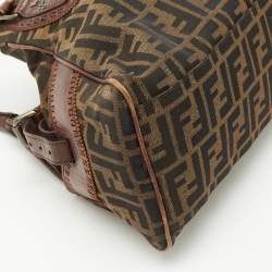 Fendi Tobacco/Brown Zucca Canvas Small Chef De Jour Bag