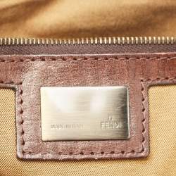 Fendi Tobacco/Brown Zucca Canvas Small Chef De Jour Bag