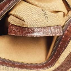 Fendi Tobacco/Brown Zucca Canvas Small Chef De Jour Bag