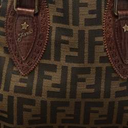 Fendi Tobacco/Brown Zucca Canvas Small Chef De Jour Bag