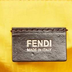 Fendi Tobacco Zucca Coated Canvas Medium Roll Shopper Tote
