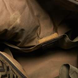 Pre Owned Fendi Brown Zucchino Canvas Changing  Shoulder Bag