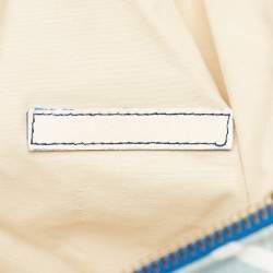 Pre Owned Fendi Multicolor Zucca Fabric and Patent Leather Boston Bag