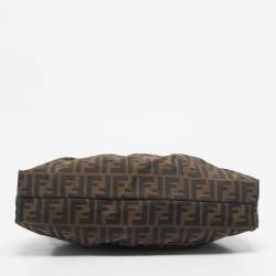 Pre Owned Fendi Tobacco Zucca Canvas Chef Shoulder Bag