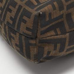 Pre Owned Fendi Tobacco Zucca Canvas Chef Shoulder Bag