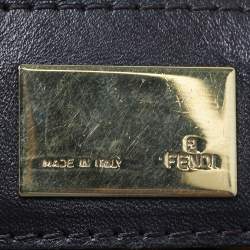 Pre Owned Fendi Tobacco Zucca Canvas Chef Shoulder Bag