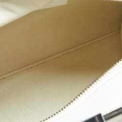 Pre Owned Fendi White Leather Petite Studded 3Jours Tote