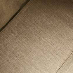 Pre Owned Fendi Tobacco/Red Pequin Stripe Canvas and Leather Hobo