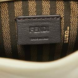 Pre Owned Fendi Light Green Leather Mini Sunshine Tote