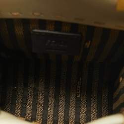 Pre Owned Fendi Light Green Leather Mini Sunshine Tote