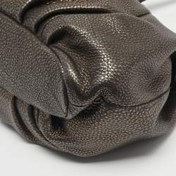 Pre Owned Fendi Gold/Black Selleria Leather Hobo