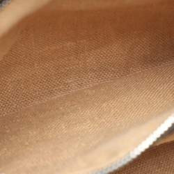 Pre Owned Fendi Dark Brown Selleria Leather Adel Frame Satchel