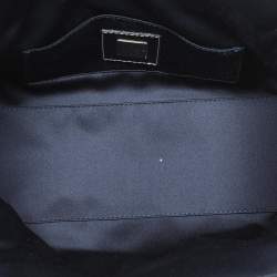 Pre Owned Fendi Grey Canvas Box Baguette Top Handle Bag