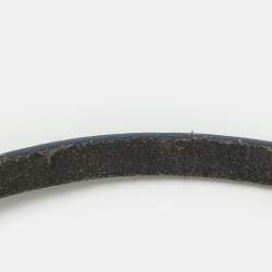 Pre Owned Fendi Grey Canvas Box Baguette Top Handle Bag