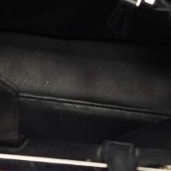 Pre Owned Fendi Black Leather Stud Applique Petite 2Jours Elite Tote