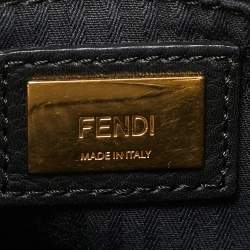 Pre Owned Fendi Black Leather Small 2Jours Tote
