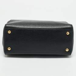 Pre Owned Fendi Black Leather Small 2Jours Tote