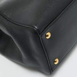 Pre Owned Fendi Black Leather Small 2Jours Tote