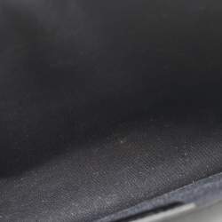 Pre Owned Fendi Black/Silver Leather Small Demi Jour Top Handle Bag