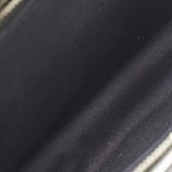 Pre Owned Fendi Black/Silver Leather Small Demi Jour Top Handle Bag