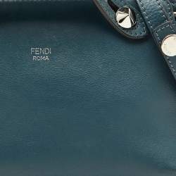 Pre Owned Fendi Blue Leather Mini By The Way Crossbody Bag