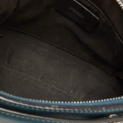 Pre Owned Fendi Blue Leather Mini By The Way Crossbody Bag