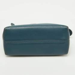 Pre Owned Fendi Blue Leather Mini By The Way Crossbody Bag