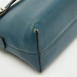 Pre Owned Fendi Blue Leather Mini By The Way Crossbody Bag