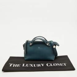 Pre Owned Fendi Blue Leather Mini By The Way Crossbody Bag