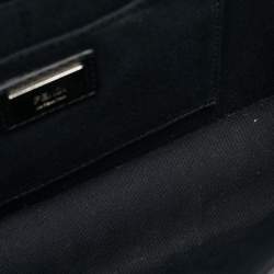 Pre Owned Fendi Multicolor Leather and Python Mini Demi Jour Top Handle Bag