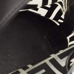 Pre Owned Fendi Black Zucca PVC and Leather Mini Mon Tresor Drawstring Bucket Bag