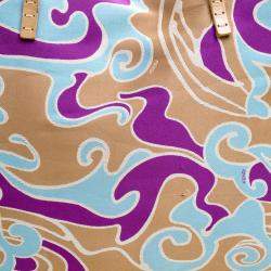 Pre Owned Fendi Multicolor Printed Fabric Roll Tote