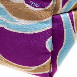 Pre Owned Fendi Multicolor Printed Fabric Roll Tote