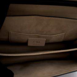 Pre Owned Fendi Kan U Medium Brown Calfskin Shoulder Bag