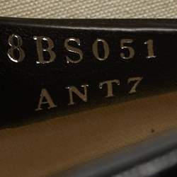 Pre Owned Fendi Black/Cream Patent Leather and Canvas Mini Sunshine Tote