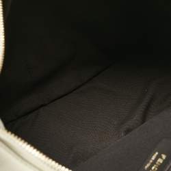 Pre Owned Fendi White Leather Medium Fendigraphy Hobo