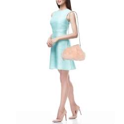 Pre Owned Fendi Pink For Fur and Leather Small First Clutch