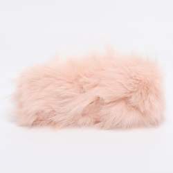 Pre Owned Fendi Pink For Fur and Leather Small First Clutch