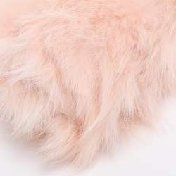 Pre Owned Fendi Pink For Fur and Leather Small First Clutch