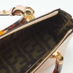 مملوكة مسبقًا حقيبة فندي ميني باي ذا واي جلد أخضر نيون