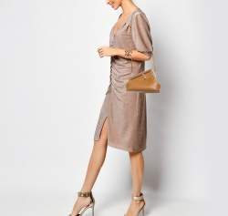 Pre Owned Fendi Brown Leather Small First Shoulder Bag