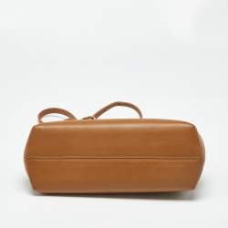 Pre Owned Fendi Brown Leather Small First Shoulder Bag