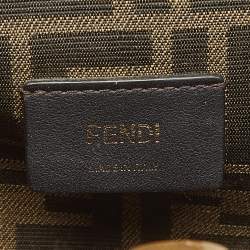 Pre Owned Fendi Brown Leather Small First Shoulder Bag