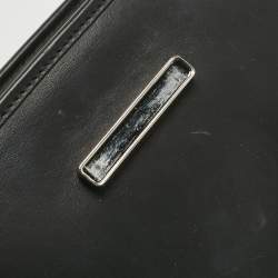 Pre Owned Fendi Black Leather Small Kan I F Shoulder Bag