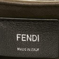 Pre Owned Fendi Black Leather Small Kan I F Shoulder Bag