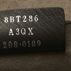 Pre Owned Fendi Black Leather Small Kan I F Shoulder Bag