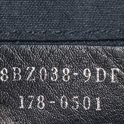 Pre Owned Fendi Black Leather Mini Studded By The Way Backpack