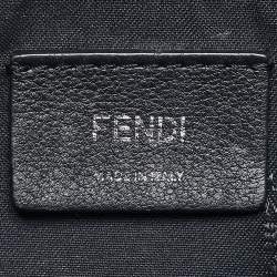 Pre Owned Fendi Black Leather Mini Studded By The Way Backpack